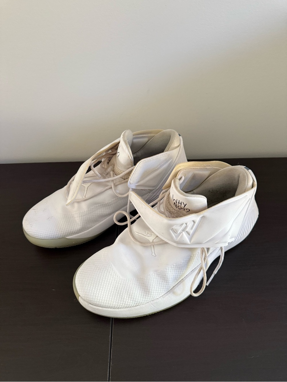 Air Jordan Why Not “ triple white”